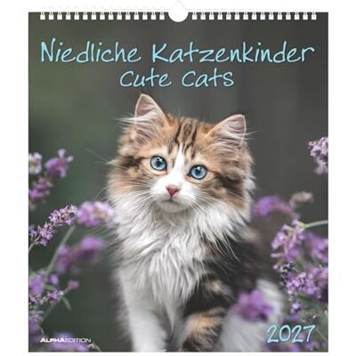 Alpha Niedliche Katzenkinder 2027: Wandkalender 30x34 cm mit 12 Katzenbaby-Motiven, Monatsübersicht und 4-sprachigem Kalendarium Alpha Niedliche Katzenkinder 2027: Wandkalender 30x34 cm mit 12 Katzenbaby-Motiven, Monatsübersicht und 4-sprachigem Kalendarium