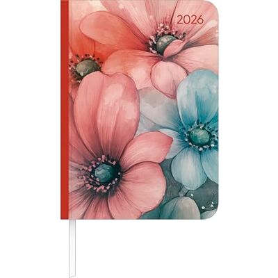 Alpha Lady Journal Flowers 2026 – Agenda tascabile A6 (11 × 15 cm) con panoramica mensile e area note, elegante agenda per lavoro, scuola e uso quotidiano Alpha Lady Journal Flowers 2026 – Agenda tascabile A6 (11 × 15 cm) con panoramica mensile e area note, elegante agenda per lavoro, scuola e uso quotidiano