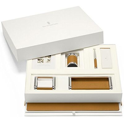 Graf von Faber-Castell Set di accessori da ufficio, cognac Graf von Faber-Castell Set di accessori da ufficio, cognac
