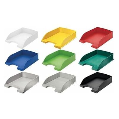 Leitz 52270250 Plus Standard, Vaschetta Porta Corrispondenza, Formato A4, Colore Verde, Confezione da 5 Pezzi Leitz 52270250 Plus Standard, Vaschetta Porta Corrispondenza, Formato A4, Colore Verde, Confezione da 5 Pezzi