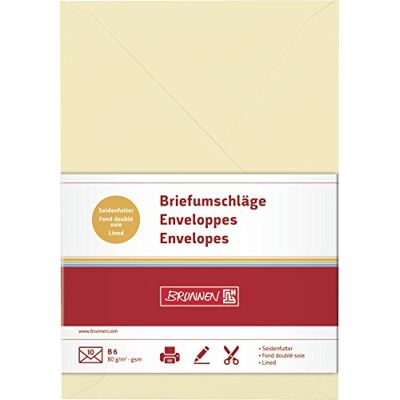 BRUNNEN Busta di carta universale, B6, camoscio BRUNNEN Busta di carta universale, B6, camoscio