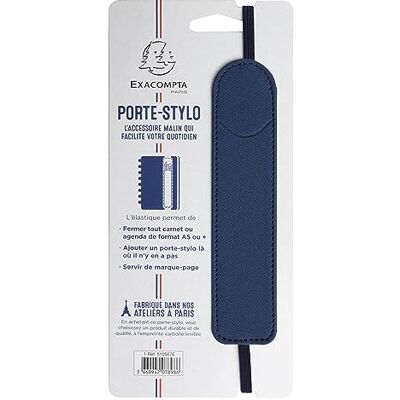 Exacompta Portapenne Denim con elastico 3,5 x 15,5 cm Colori blu Exacompta Portapenne Denim con elastico 3,5 x 15,5 cm Colori blu