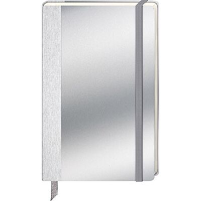 BRUNNEN Fontana Quaderno in alluminio (alluminio spazzolato, 12,5 x 19,5 cm, 1 pezzi, pagine 96 pagine): Argento opaco BRUNNEN Fontana Quaderno in alluminio (alluminio spazzolato, 12,5 x 19,5 cm, 1 pezzi, pagine 96 pagine): Argento opaco
