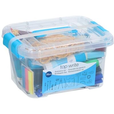 Topwrite Set di articoli per ufficio da 38 pezzi, set completo con penne, matite e altro Topwrite Set di articoli per ufficio da 38 pezzi, set completo con penne, matite e altro