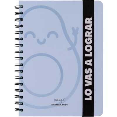 Mr. Wonderful Mr.Wonderful Agenda Wonder 2024 settimanale, blu, lo farai, 22,1 x 2,1 x 15,6 Mr. Wonderful Mr.Wonderful Agenda Wonder 2024 settimanale, blu, lo farai, 22,1 x 2,1 x 15,6
