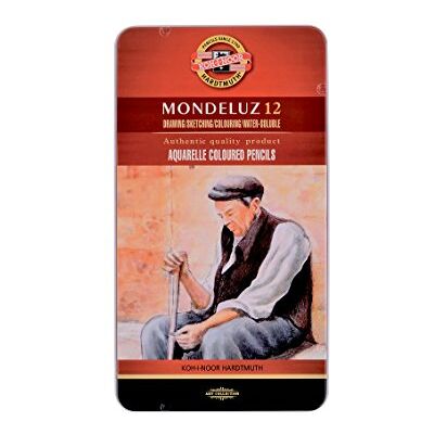 Koh-I-Noor Mondeluz 12 Matite Colorate in Latta Koh-I-Noor Mondeluz 12 Matite Colorate in Latta