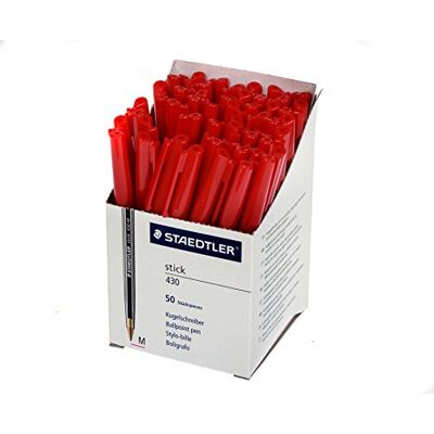 Staedtler stick document 430 M Medio Rosso 50pezzo(i) Staedtler stick document 430 M Medio Rosso 50pezzo(i)
