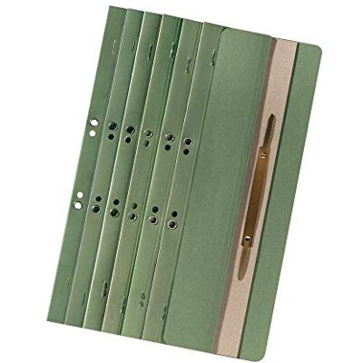 FALKEN Confezione da 200 cartelline portadocumenti, in cartone riciclato, colore: Marrone verde FALKEN Confezione da 200 cartelline portadocumenti, in cartone riciclato, colore: Marrone verde