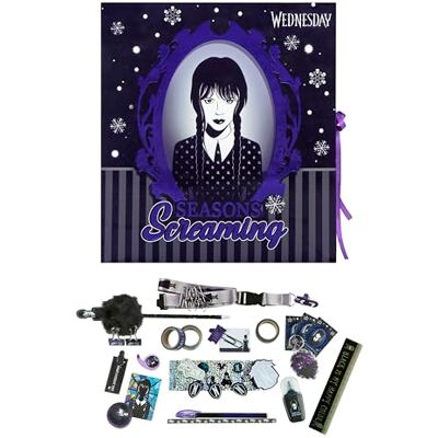 Undercover Calendario dell'Avvento Wednesday Scatola pieghevole con fiocco 24 sorprese creative Materiale per bricolage e articoli di cancelleria Idea regalo Undercover Calendario dell'Avvento Wednesday Scatola pieghevole con fiocco 24 sorprese creative Materiale per bricolage e articoli di cancelleria Idea regalo
