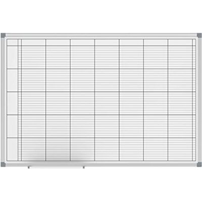 MAUL Planner da parete standard bianco 60x90 cm magnetico Organizzazione settimanale chiara, scrittura cancellabile, vaschetta portapenne, cornice in alluminio MAUL Planner da parete standard bianco 60x90 cm magnetico Organizzazione settimanale chiara, scrittura cancellabile, vaschetta portapenne, cornice in alluminio