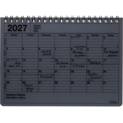 Mark's Europe MARK'S 2027 Notebook Calendar S // Black Mark's Europe MARK'S 2027 Notebook Calendar S // Black