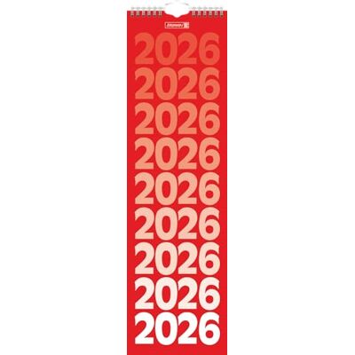 BRUNNEN Calendario a strisce 2026 130 × 450 mm BRUNNEN Calendario a strisce 2026 130 × 450 mm