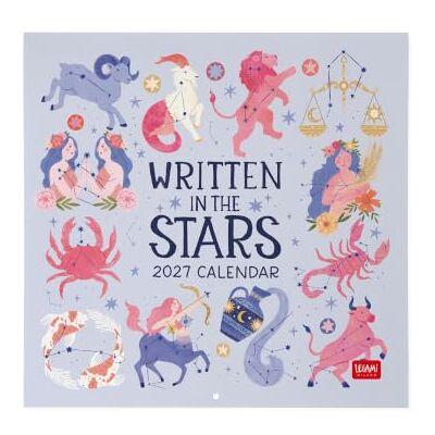 Legami Calendario da Parete 2027, Written In The Stars, Calendario da Muro Grande, 12 Mesi e Planner Annuale, in Inglese, Spazio per Note, Segni Zodiacali, Festività Internazionali, 30 x 29 cm Legami Calendario da Parete 2027, Written In The Stars, Calendario da Muro Grande, 12 Mesi e Planner Annuale, in Inglese, Spazio per Note, Segni Zodiacali, Festività Internazionali, 30 x 29 cm