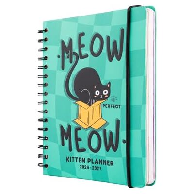 Grupo Erik Agenda Settimanale 2026 2027 A5 Meow Meow Diario Scuola 2026 2027 per Università e Scuola Superiore, 12 Mesi Weekly Planner con Copertina Rigida, Stickers e Tasca Interna Grupo Erik Agenda Settimanale 2026 2027 A5 Meow Meow Diario Scuola 2026 2027 per Università e Scuola Superiore, 12 Mesi Weekly Planner con Copertina Rigida, Stickers e Tasca Interna