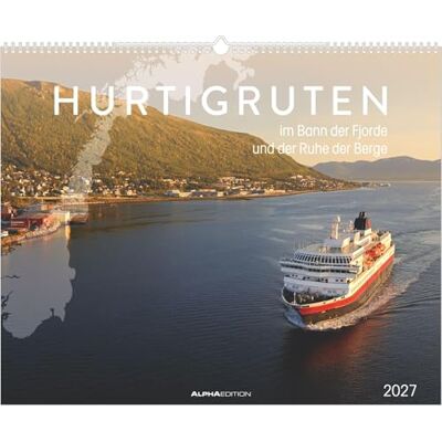 Alpha Hurtigruten 2027: Wandkalender 52x42,5 cm mit 12 Norwegen-Motiven entlang der Hurtigruten-Route, sprachneutralem Kalendarium und Spiralbindung Alpha Hurtigruten 2027: Wandkalender 52x42,5 cm mit 12 Norwegen-Motiven entlang der Hurtigruten-Route, sprachneutralem Kalendarium und Spiralbindung