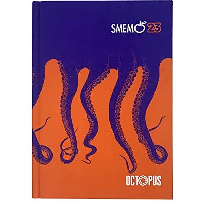 Smemoranda Octopus Special Edition Diario Scuola datato 2022-2023 16 Mesi 13x17,7 cm Agenda Scolastica con Planner e Sticker Settembre 22 / Dicembre 23 544 pag Arancione e Viola Smemoranda Octopus Special Edition Diario Scuola datato 2022-2023 16 Mesi 13x17,7 cm Agenda Scolastica con Planner e Sticker Settembre 22 / Dicembre 23 544 pag Arancione e Viola