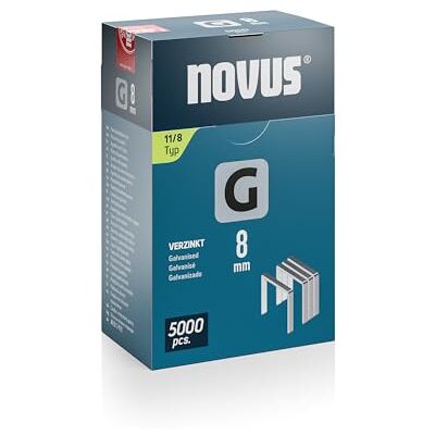 Novus Tools Morsetto a filo piatto G tipo 11, 8 mm, colore: Grigio Novus Tools Morsetto a filo piatto G tipo 11, 8 mm, colore: Grigio