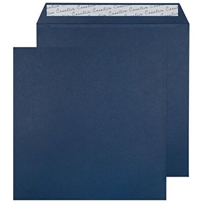 Blake Creative Colour buste con chiusura adesiva, 220 x 220 mm, 120 g/m², colore: blu Oxford, confezione da 250 Blake Creative Colour buste con chiusura adesiva, 220 x 220 mm, 120 g/m², colore: blu Oxford, confezione da 250