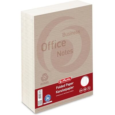 herlitz LANDRÉ Fogli protocollo Lineatura 26, a quadretti con bordo "Recycling" 70 g/m², hergestellt aus 100% Altpapier herlitz LANDRÉ Fogli protocollo Lineatura 26, a quadretti con bordo "Recycling" 70 g/m², hergestellt aus 100% Altpapier