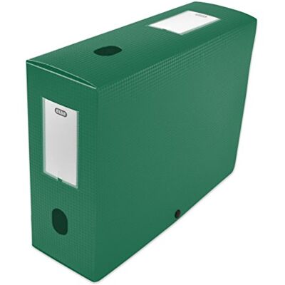 Oxford Elba Scatola di archivio da montare dorso 100 mm Polipropilene opaco 24 x 32 cm verde Oxford Elba Scatola di archivio da montare dorso 100 mm Polipropilene opaco 24 x 32 cm verde
