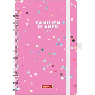 BRUNNEN 1070290017 Buchkalender Familienplaner 2027 "Confetti" A5, Papier BRUNNEN 1070290017 Buchkalender Familienplaner 2027 "Confetti" A5, Papier
