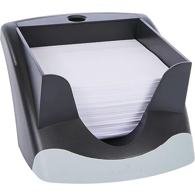 Durable Porta memo Vegas, completo di 500 fogli 90x90 mm, con portapenne, leggermente angolato, 116x70x153 mm, nero Durable Porta memo Vegas, completo di 500 fogli 90x90 mm, con portapenne, leggermente angolato, 116x70x153 mm, nero