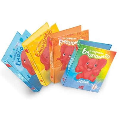 Pigna , Confezione da 5 Cartelle ad Anelli Quid+ Emozionate, 27x32 cm, copertina effetto lucido, 4 soggetti, Ideale per Archivio e Organizzazione dei Compiti dei Bambini, Alta Resistenza e Durabilità Pigna , Confezione da 5 Cartelle ad Anelli Quid+ Emozionate, 27x32 cm, copertina effetto lucido, 4 soggetti, Ideale per Archivio e Organizzazione dei Compiti dei Bambini, Alta Resistenza e Durabilità