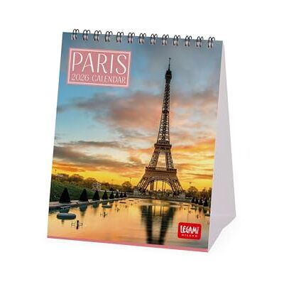 Legami Calendario da Tavolo 2026, Paris, Calendario da Scrivania, 12 Mesi e Planner Annuale, in 6 Lingue, Segni zodiacali, Festività internazionali, 12 x 14.5 cm Legami Calendario da Tavolo 2026, Paris, Calendario da Scrivania, 12 Mesi e Planner Annuale, in 6 Lingue, Segni zodiacali, Festività internazionali, 12 x 14.5 cm