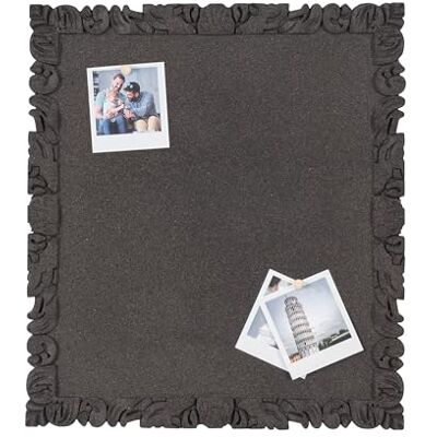 Bi-Office Quadro In Sughero RocoCork, Pannello In Sughero è Autorigenerante E Riciclabile, Colore Nero, 45x40 cm Bi-Office Quadro In Sughero RocoCork, Pannello In Sughero è Autorigenerante E Riciclabile, Colore Nero, 45x40 cm