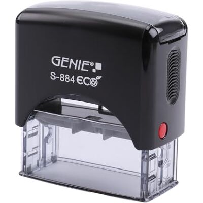 GENIE Eco Stamp Set, con timbro autoinchiostrante, 11378 GENIE Eco Stamp Set, con timbro autoinchiostrante, 11378