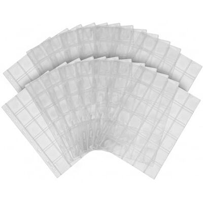 DOJA Barcelona Fogli di Tasche per Monete Pack 24-960 Taschine Pagine per la Raccolta di Monete, Cartelle ad Anelli Standard Fogli Raccoglitore per Organizzazione Perfetta Collezione DOJA Barcelona Fogli di Tasche per Monete Pack 24-960 Taschine Pagine per la Raccolta di Monete, Cartelle ad Anelli Standard Fogli Raccoglitore per Organizzazione Perfetta Collezione