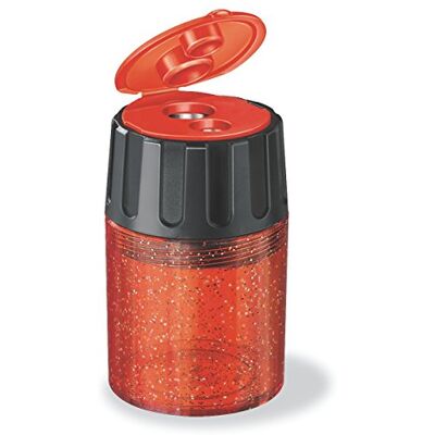 Staedtler 5134 Temperamatite con contenitore, a doppio foro, rotondo, 10 pz Staedtler 5134 Temperamatite con contenitore, a doppio foro, rotondo, 10 pz