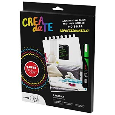 OSAMA Uni Chalk Kit con Lavagna Cancellabile Adesiva da Parete Nera + Pennarello Lavagna Cancellabili Superfici Lucide Lavagnetta Sagomata e Pennarello Lavabile Punta Grossa contro Pioggia e Luce OSAMA Uni Chalk Kit con Lavagna Cancellabile Adesiva da Parete Nera + Pennarello Lavagna Cancellabili Superfici Lucide Lavagnetta Sagomata e Pennarello Lavabile Punta Grossa contro Pioggia e Luce