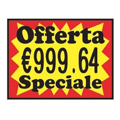 Alevar 19200 Etichette Adesive per Prezzatrici Offerta Speciale Con Prezzo, 37x28 mm, 800 Etichette per Rotolo, Confezione da 24 Rotoli Alevar 19200 Etichette Adesive per Prezzatrici Offerta Speciale Con Prezzo, 37x28 mm, 800 Etichette per Rotolo, Confezione da 24 Rotoli