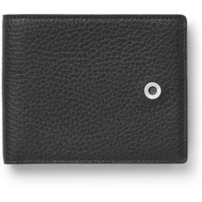 Graf von Faber-Castell Portacarte di credito in cashmere, nero, con scomparti per carte e banconote Graf von Faber-Castell Portacarte di credito in cashmere, nero, con scomparti per carte e banconote