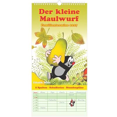 Alpha Der kleine Maulwurf 2027: Familienkalender 22x45cm mit 5 Spalten, Schulferien, Stundenplänen & deutschem Kalendarium, ideal für Familien mit Kindern Alpha Der kleine Maulwurf 2027: Familienkalender 22x45cm mit 5 Spalten, Schulferien, Stundenplänen & deutschem Kalendarium, ideal für Familien mit Kindern