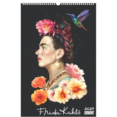 DUMONT Frida Kahlo Wandkalender 2027: Wandkalender 33x49,5 cm mit ikonischen Motiven, deutschem Kalendarium und Spiralbindung DUMONT Frida Kahlo Wandkalender 2027: Wandkalender 33x49,5 cm mit ikonischen Motiven, deutschem Kalendarium und Spiralbindung