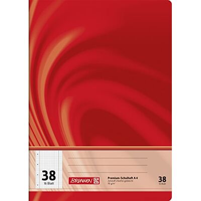 BRUNNEN Vivendi Quaderno scolastico A4 (16 fogli, 5 mm a quadretti, con bordo, rigatura 38) BRUNNEN Vivendi Quaderno scolastico A4 (16 fogli, 5 mm a quadretti, con bordo, rigatura 38)