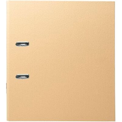 Exacompta Rif. 1 raccoglitore a leva Prem'Touch Office By Me, dorso 80 mm, meccanico 75 mm, occhiello di presa, dimensioni esterne 32 x 29 cm, formato A4, colore: beige Exacompta Rif. 1 raccoglitore a leva Prem'Touch Office By Me, dorso 80 mm, meccanico 75 mm, occhiello di presa, dimensioni esterne 32 x 29 cm, formato A4, colore: beige