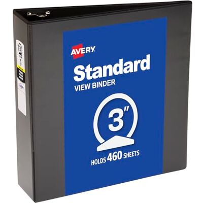Avery raccoglitore ad anelli Vinile Nero Avery raccoglitore ad anelli Vinile Nero