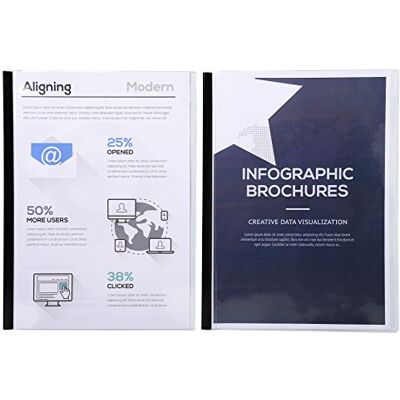 Exacompta Sachet de 10 chemises de presentation pour relier avec serodo pvc lisse 20x100e a4 Exacompta Sachet de 10 chemises de presentation pour relier avec serodo pvc lisse 20x100e a4
