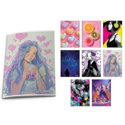 Pryma Quaderno Maxi A4 – 42 Fogli 80 g, Quadretti 4M Quaderni Scuola Elementare e Media per Ragazza con Copertina Colorata e Resistente – Confezione 10 pz Pryma Quaderno Maxi A4 – 42 Fogli 80 g, Quadretti 4M Quaderni Scuola Elementare e Media per Ragazza con Copertina Colorata e Resistente – Confezione 10 pz