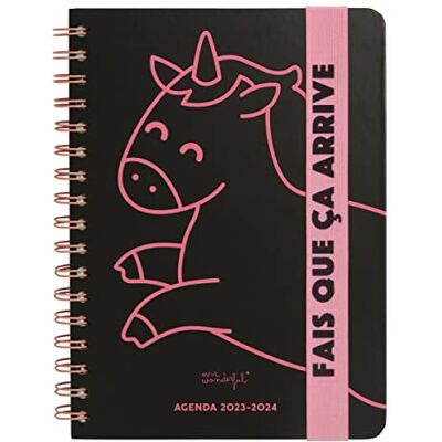 Mr. Wonderful Agenda Wonder 2023-2024 settimanale, colore: Nero Mr. Wonderful Agenda Wonder 2023-2024 settimanale, colore: Nero