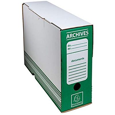 Exacompta Boite archive dos 100mm carton ondule couleurs Exacompta Boite archive dos 100mm carton ondule couleurs