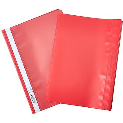 Exacompta Cartelle per presentazione A4, rosso, confezione da 25 Exacompta Cartelle per presentazione A4, rosso, confezione da 25