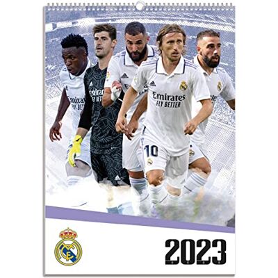 Grupo Erik Calendario Real Madrid 2023 da Muro Calendario 2023 da muro A3, 29,7x42 cm, FSC ottimo come calendario 2023 da parete, calendario ufficio 2023, calendario calcio serie a 2023 Grupo Erik Calendario Real Madrid 2023 da Muro Calendario 2023 da muro A3, 29,7x42 cm, FSC ottimo come calendario 2023 da parete, calendario ufficio 2023, calendario calcio serie a 2023