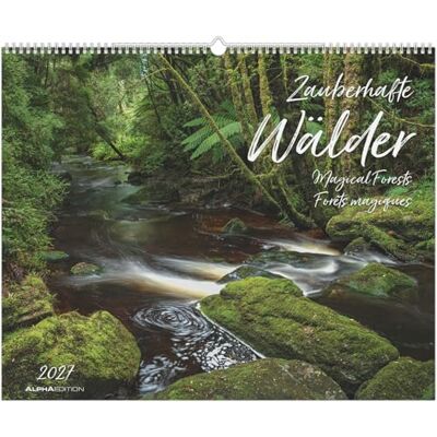 Alpha Zauberhafte Wälder 2027: Wandkalender 52x42,5 cm mit 12 Waldlandschaften, sprachneutralem Kalendarium und Spiralbindung Alpha Zauberhafte Wälder 2027: Wandkalender 52x42,5 cm mit 12 Waldlandschaften, sprachneutralem Kalendarium und Spiralbindung