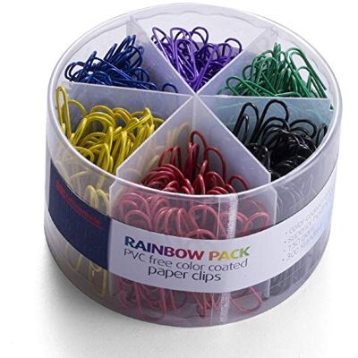 Officemate Clip di carta patinata di colore libero del PVC, 450 per morsetto di carta dell'ufficio della vasca () Officemate Clip di carta patinata di colore libero del PVC, 450 per morsetto di carta dell'ufficio della vasca ()