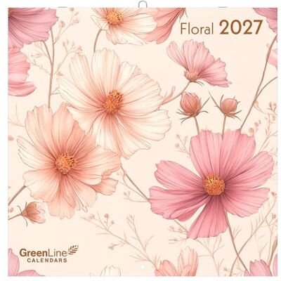 Greenline Floral 2027: Wandkalender 30x30 cm (30x60 geöffnet) mit 12 floralen Illustrationen und 6-sprachigem Kalendarium Greenline Floral 2027: Wandkalender 30x30 cm (30x60 geöffnet) mit 12 floralen Illustrationen und 6-sprachigem Kalendarium