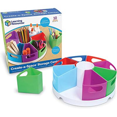 Learning Resources Kit Portaoggetti Create-a-Space, Organizer da Scrivania con 9 Contenitori, Scuola Casa Ufficio Learning Resources Kit Portaoggetti Create-a-Space, Organizer da Scrivania con 9 Contenitori, Scuola Casa Ufficio